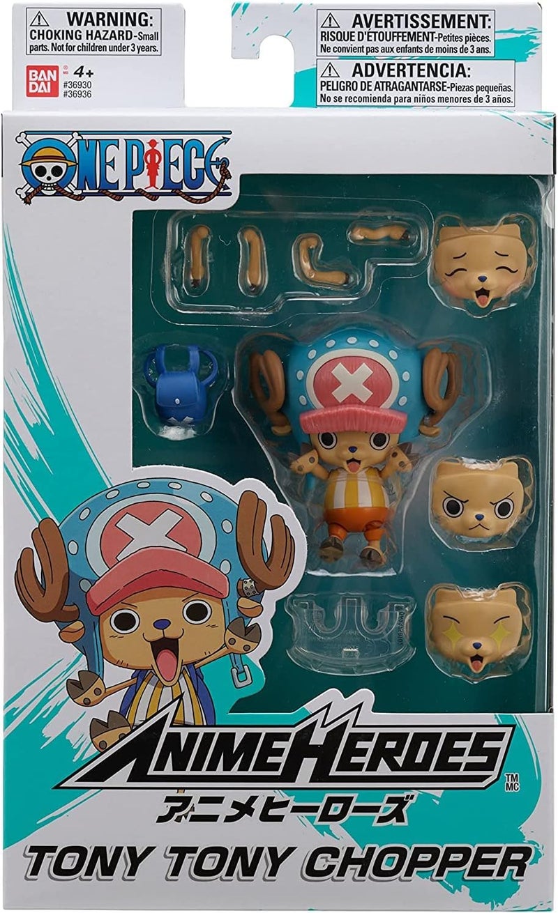 Ban Dai Bandai Anime Heroes One Piece Figures Tony Tony Chopper Action Figure, 17cm Articulated Chopper Anime Figure With Swappable Arms Faces And Backpack, Pirate Toys, Gift, Manga Lovers, Collectible Manga - Image 2